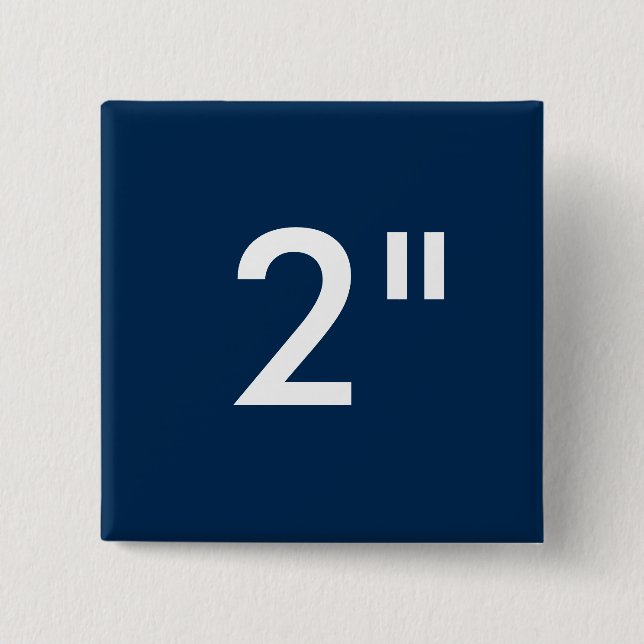 Chapa Cuadrada Personalizado 2" plantilla cuadrada del espacio en (Anverso)