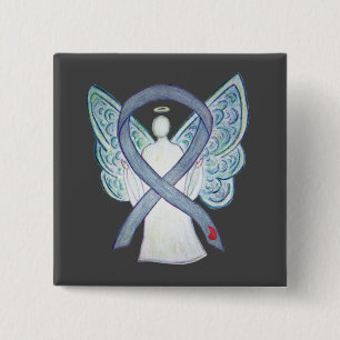 Chapa Cuadrada Personalizado Angel NIDDM Pins de la cinta de sens