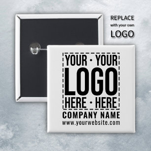 Chapa Cuadrada Personalizado Business Logo Empresa Corporativa Gu