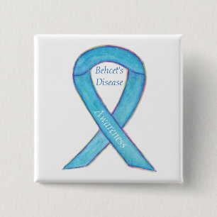 Chapa Cuadrada Personalizado de conciencia sobre la enfermedad de