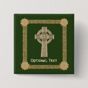 Chapa Cuadrada Personalizado de cruces celtas