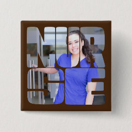 Chapa Cuadrada personalizado de enfermería