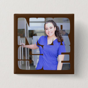 Chapa Cuadrada personalizado de enfermería