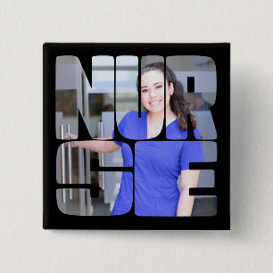 Chapa Cuadrada personalizado de enfermería