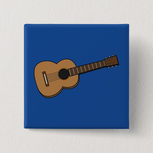 Chapa Cuadrada Personalizado de guitarra (Anverso)