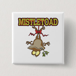 Chapa Cuadrada Personalizado de la Toad Mistletoe