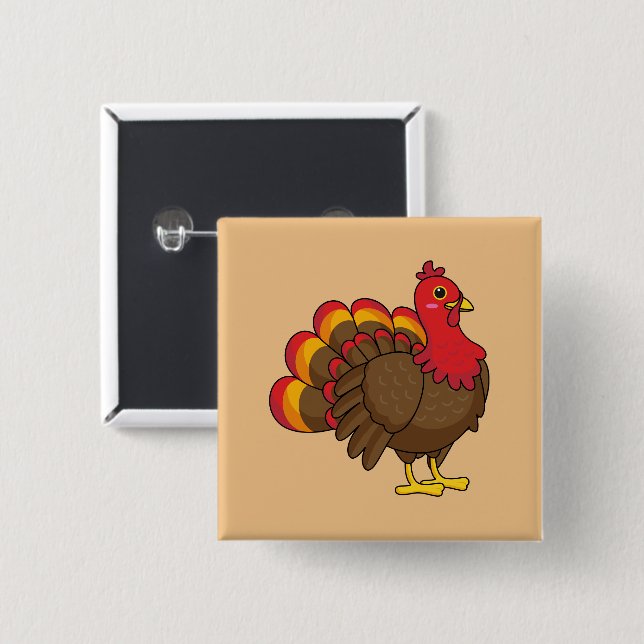 Chapa Cuadrada Personalizado de la verdad Turquía (Anverso y reverso)