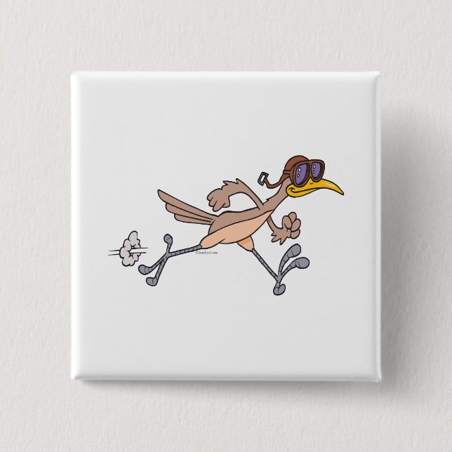 Chapa Cuadrada personalizado de pájaro bobo (Anverso)