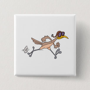 Chapa Cuadrada personalizado de pájaro bobo