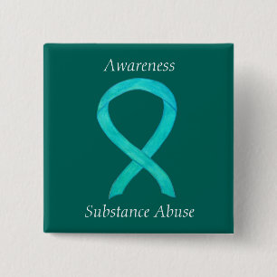 Chapa Cuadrada Personalizado de sensibilización sobre el abuso de