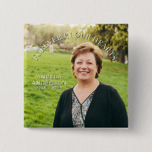 Chapa Cuadrada Personalizado Foto Homenaje conmemorativo personal