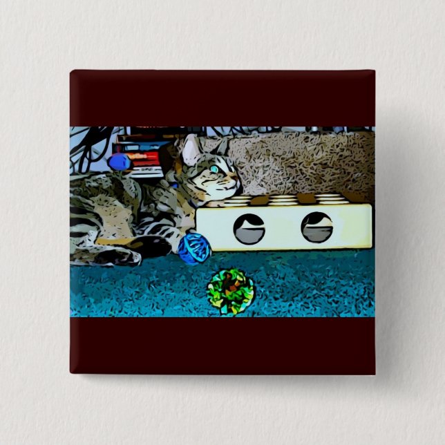 Chapa Cuadrada Personalizado Indigo (Anverso)