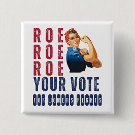 Chapa Cuadrada Personalizado política feminista pro Choice Retro 