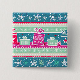 Chapa Cuadrada Personalizado Snowflakes and Presakes