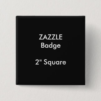 Chapa Cuadrada Personalizado ZAZZLE Impreso 2" Badge cuadrado NEG