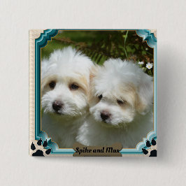 Chapa Cuadrada Personalizar Cavachon Dog Magnet