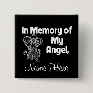 Chapa Cuadrada Personalizar en memoria de mi Angel Melanoma