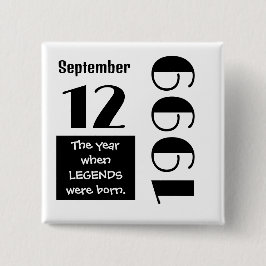 Chapa Cuadrada Personalized Birthday Gift 