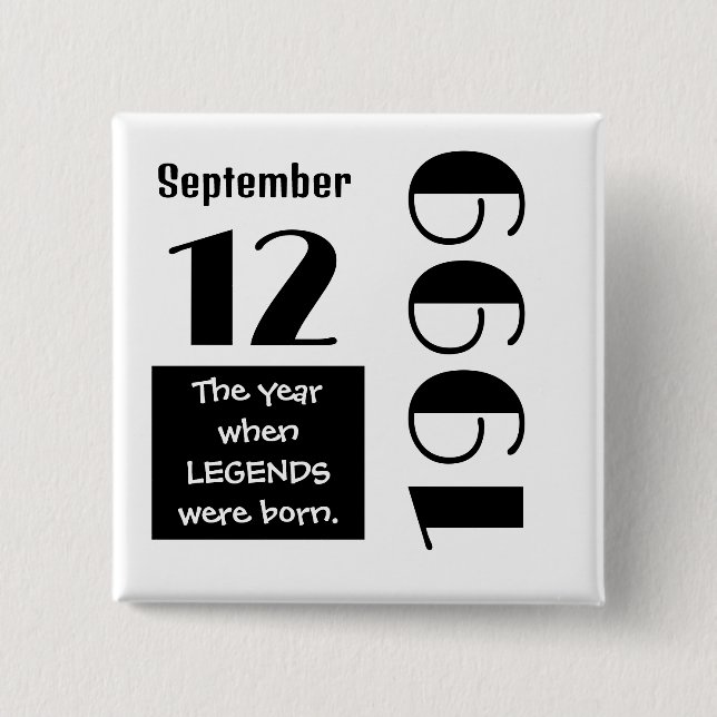 Chapa Cuadrada Personalized Birthday Gift  (Anverso)