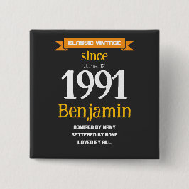 Chapa Cuadrada Personalized Birthday Gift