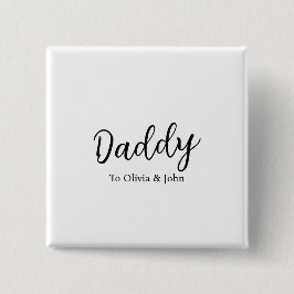 Chapa Cuadrada Personalized Daddy
