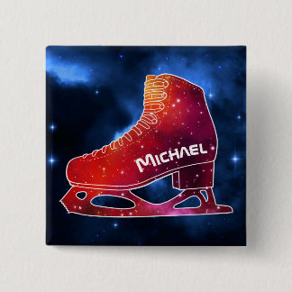 Chapa Cuadrada Personalized Figure Skating Space Boot