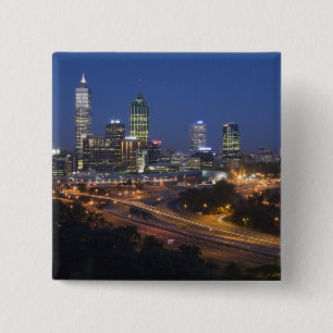 Chapa Cuadrada Perth, Australia. Vista del centro de Perth desde