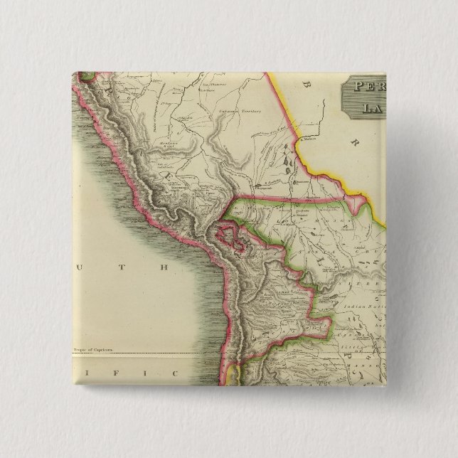 Chapa Cuadrada Perú, Chile, La Plata 2 (Anverso)