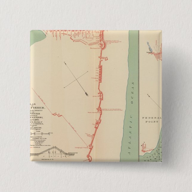 Chapa Cuadrada Pesca (Anverso)