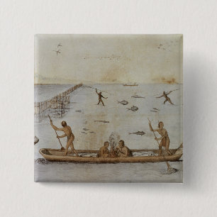 Chapa Cuadrada Pesca de los indios