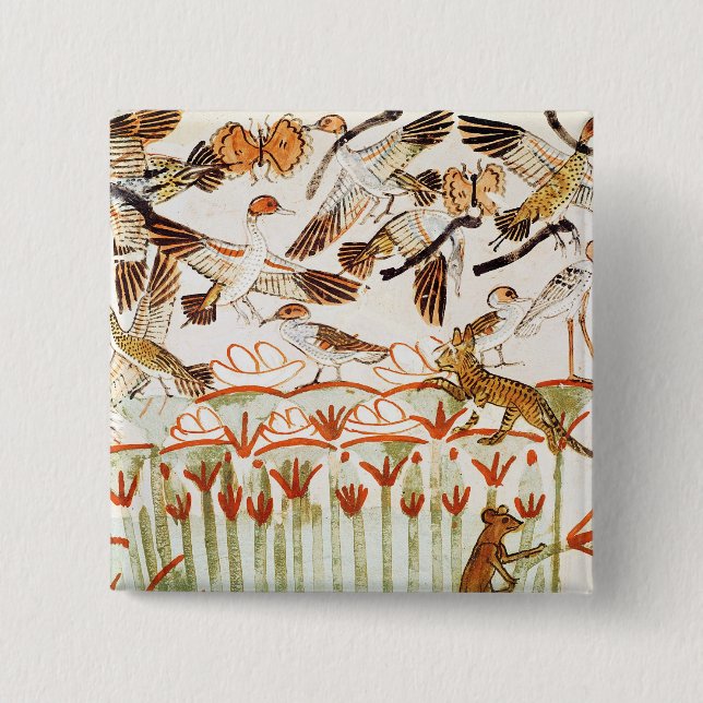 Chapa Cuadrada Pesca y fowling en los pantanos (Anverso)
