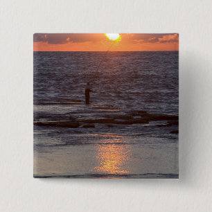 Chapa Cuadrada Pescador en Byblos al atardecer, Líbano