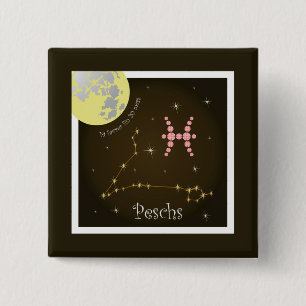 Chapa Cuadrada Peschs 19 botones de la aleta 20 mars