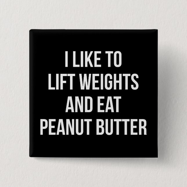 Chapa Cuadrada Pesos De Ascensor Y Mantequilla De Maní Comida - C (Anverso)