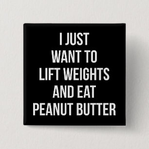 Chapa Cuadrada Pesos de elevación y mantequilla de cacahuete - Di