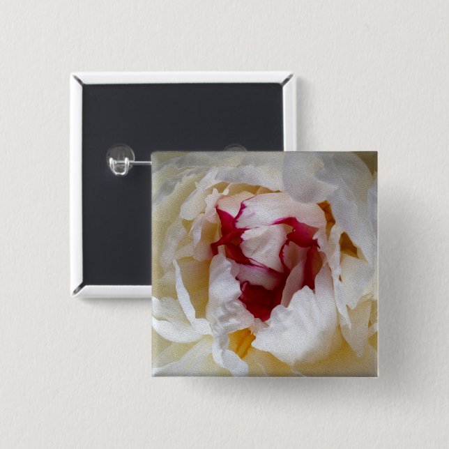 Chapa Cuadrada Pétalos de Peony (Anverso y reverso)