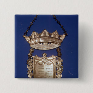 Chapa Cuadrada Peto o escudo para la voluta de Torah