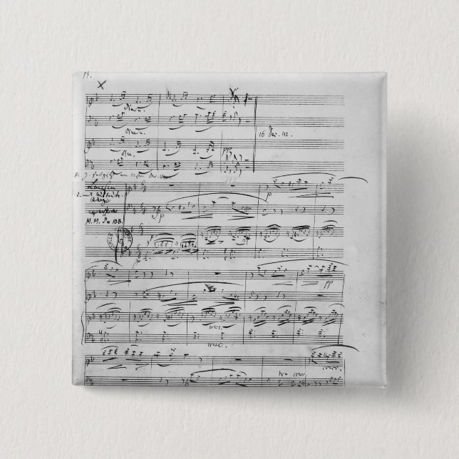 Chapa Cuadrada Phantasiestucke, opus, para el piano (Anverso)