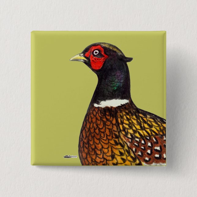 Chapa Cuadrada Pheasant:  Cabeza de anillo (Anverso)
