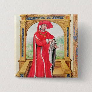 Chapa Cuadrada Philip el buen duque de Borgoña