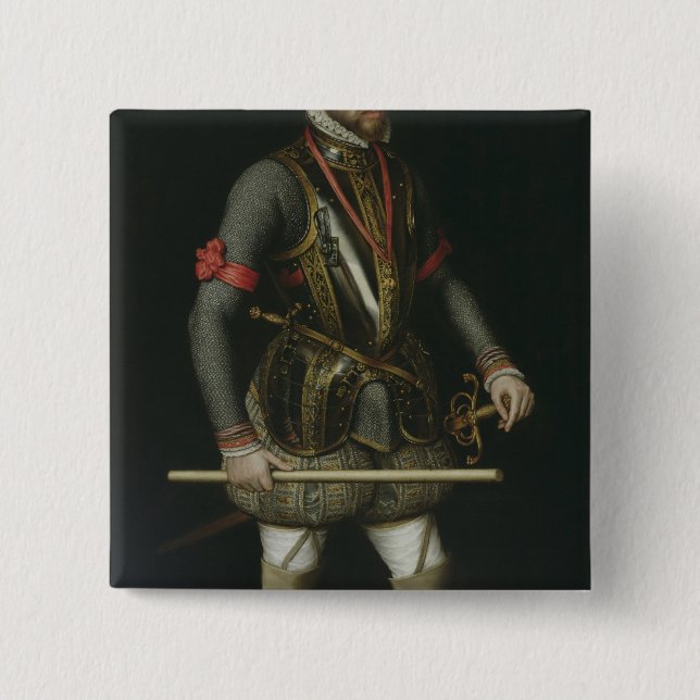 Chapa Cuadrada Philip II de España (Anverso)