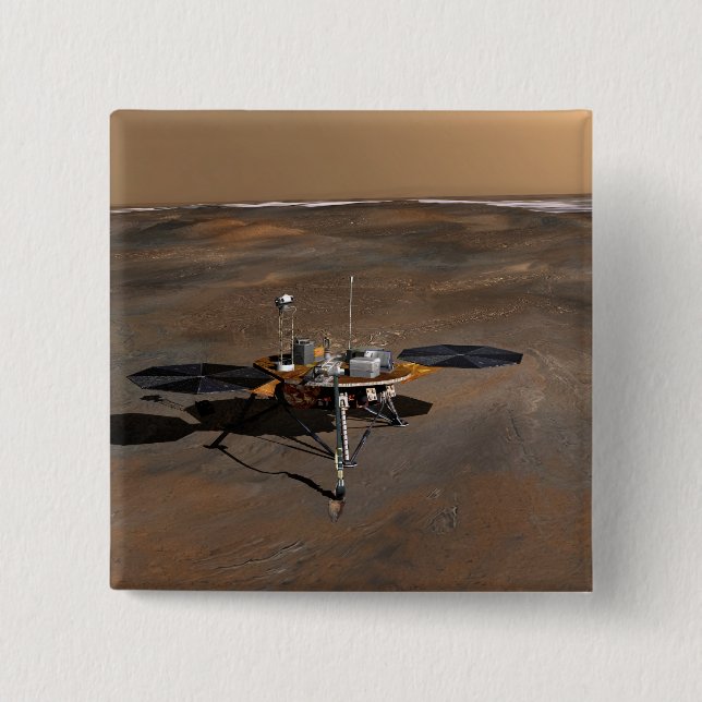 Chapa Cuadrada Phoenix Mars Lander 3 (Anverso)