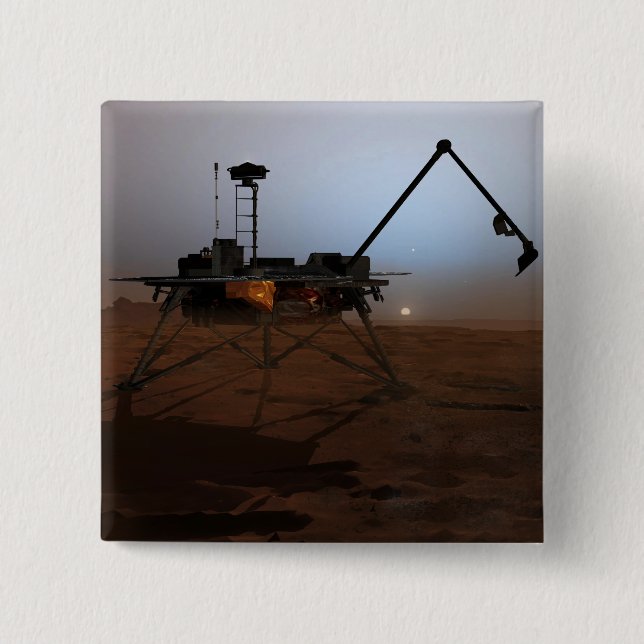 Chapa Cuadrada Phoenix Mars Lander 4 (Anverso)