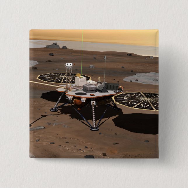 Chapa Cuadrada Phoenix Mars Lander 5 (Anverso)