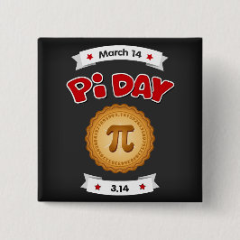 Chapa Cuadrada Pi Day Chalkboard, 14 de marzo,