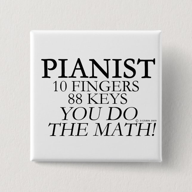 Chapa Cuadrada Pianista 10 dedos 88 claves (Anverso)