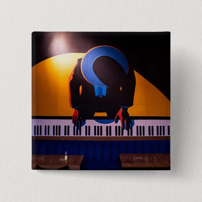 Chapa Cuadrada Piano asombroso (Anverso)