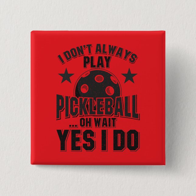 Chapa Cuadrada Pickleball (Anverso)