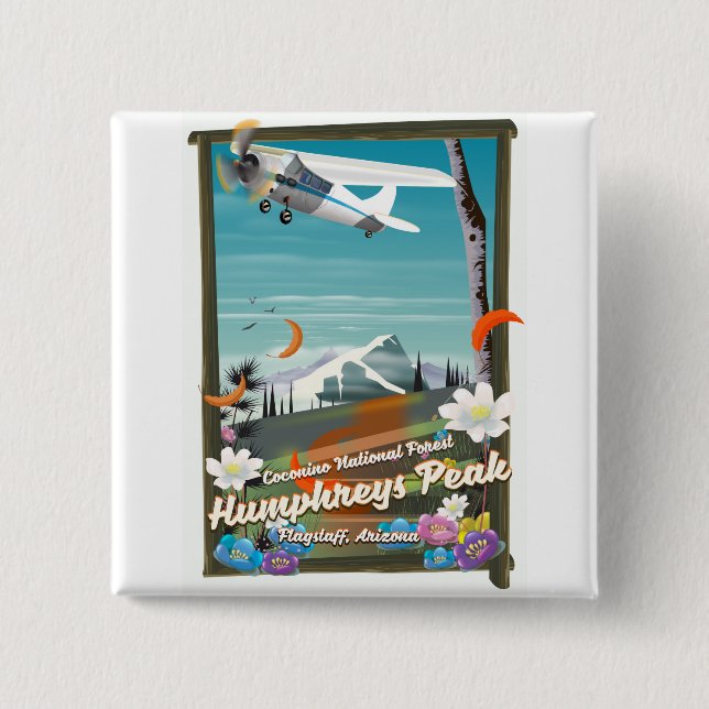 Chapa Cuadrada Pico de Humphreys, pico de Humphreys, flagstaff, A (Anverso)