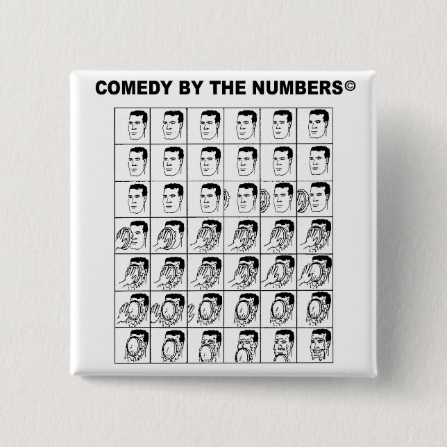 Chapa Cuadrada Pie In The Face - BUTTON (Anverso)